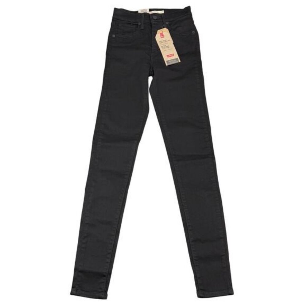 NWT LEVI'S Mile High Super Skinny Jean Size 24 Black - Picture 3 of 8